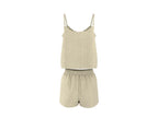 Pyjashort en mousseline pour femme