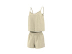 Pyjashort en mousseline pour femme