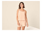 Pyjashort en mousseline pour femme