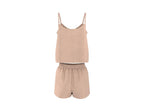 Pyjashort en mousseline pour femme