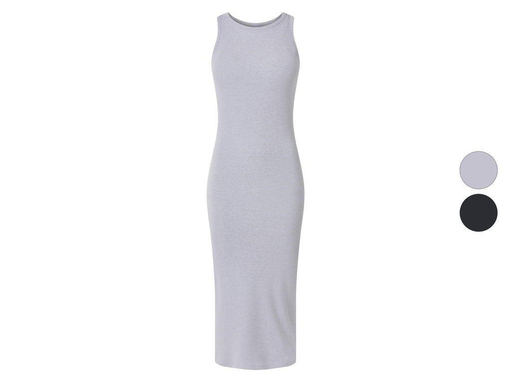 Robe côtelée avec soutien-gorge intégré femme
