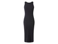 Robe côtelée avec soutien-gorge intégré femme