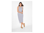 Robe côtelée avec soutien-gorge intégré femme