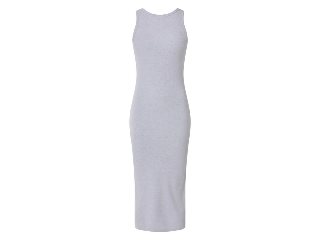 Robe côtelée avec soutien-gorge intégré femme