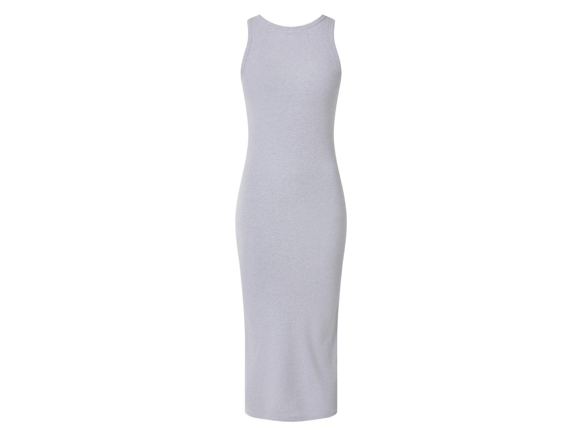 Robe côtelée avec soutien-gorge intégré femme