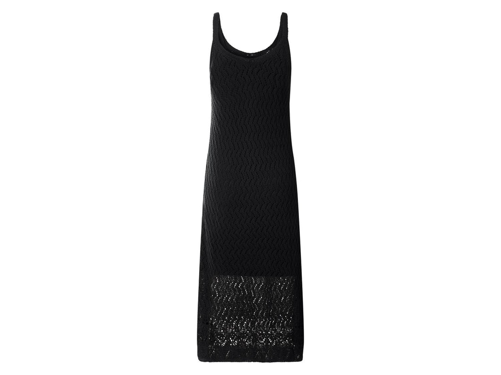 Robe en crochet mi-longue femme