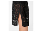 Robe en crochet mi-longue femme