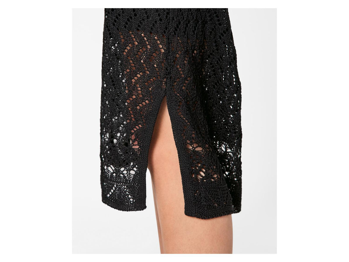 Robe en crochet mi-longue femme