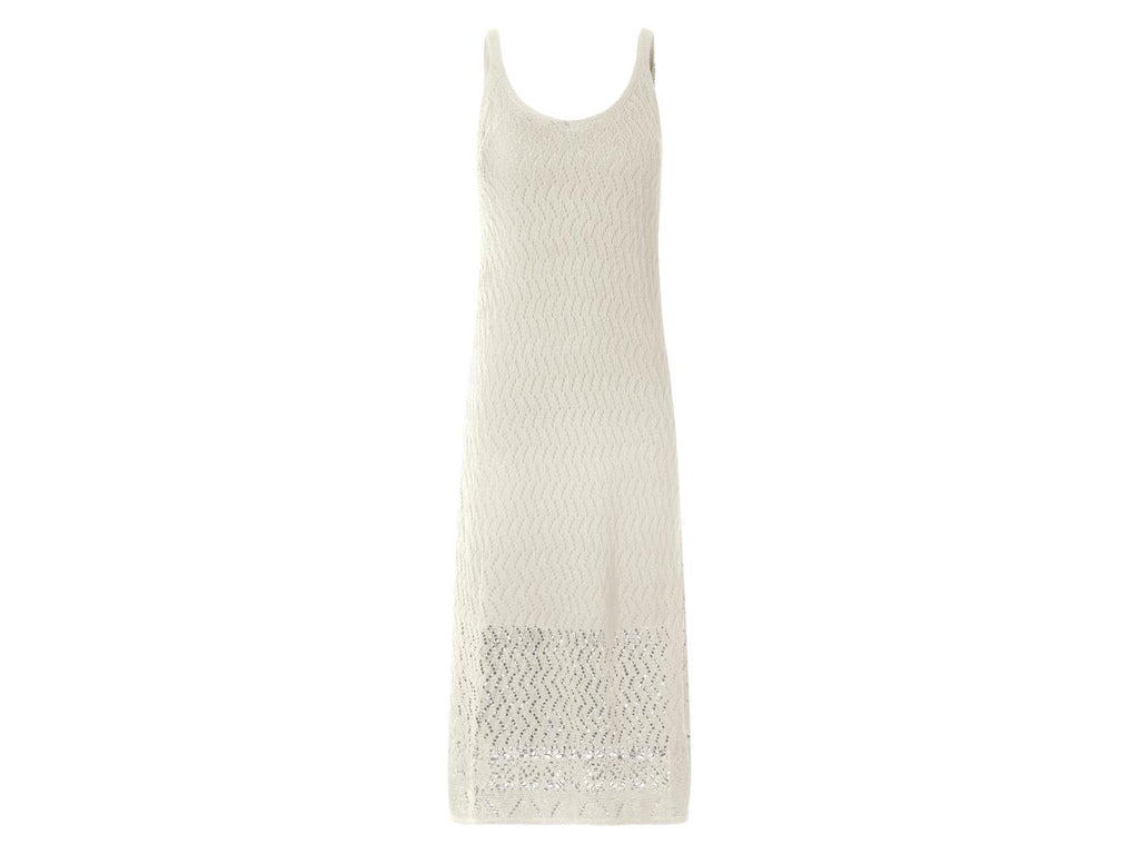Robe en crochet mi-longue femme