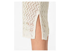 Robe en crochet mi-longue femme