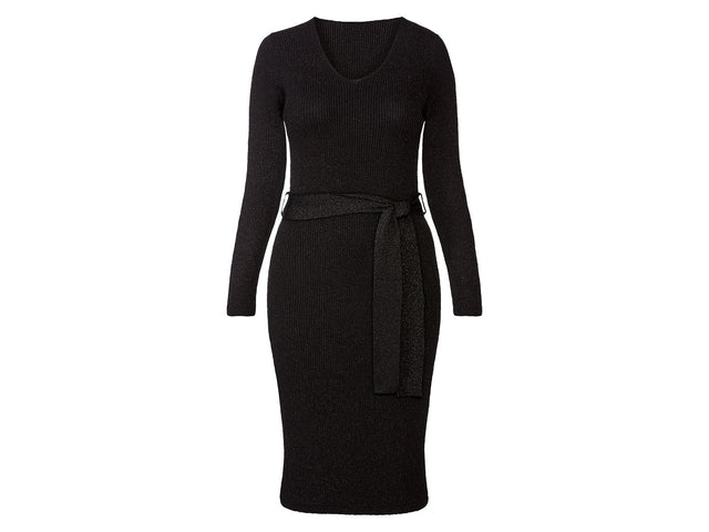 Robe en maille côtelée femme