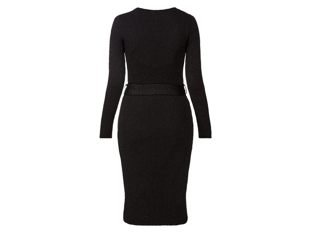 Robe en maille côtelée femme