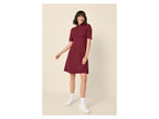 Robe évasée en maille femme