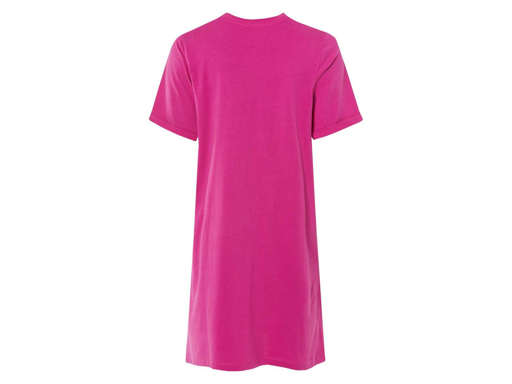 Robe femme, à manches retroussées