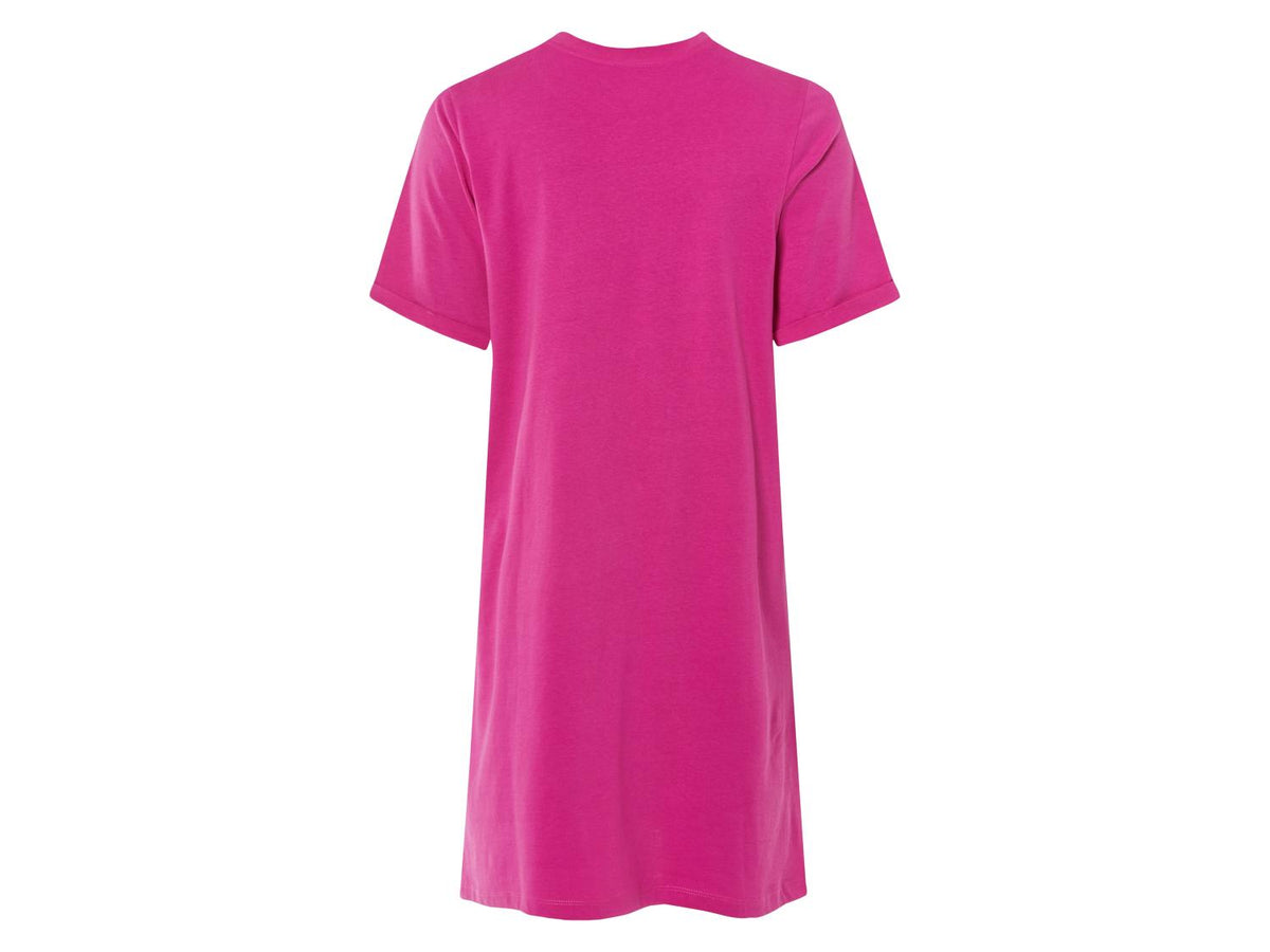 Robe femme, à manches retroussées