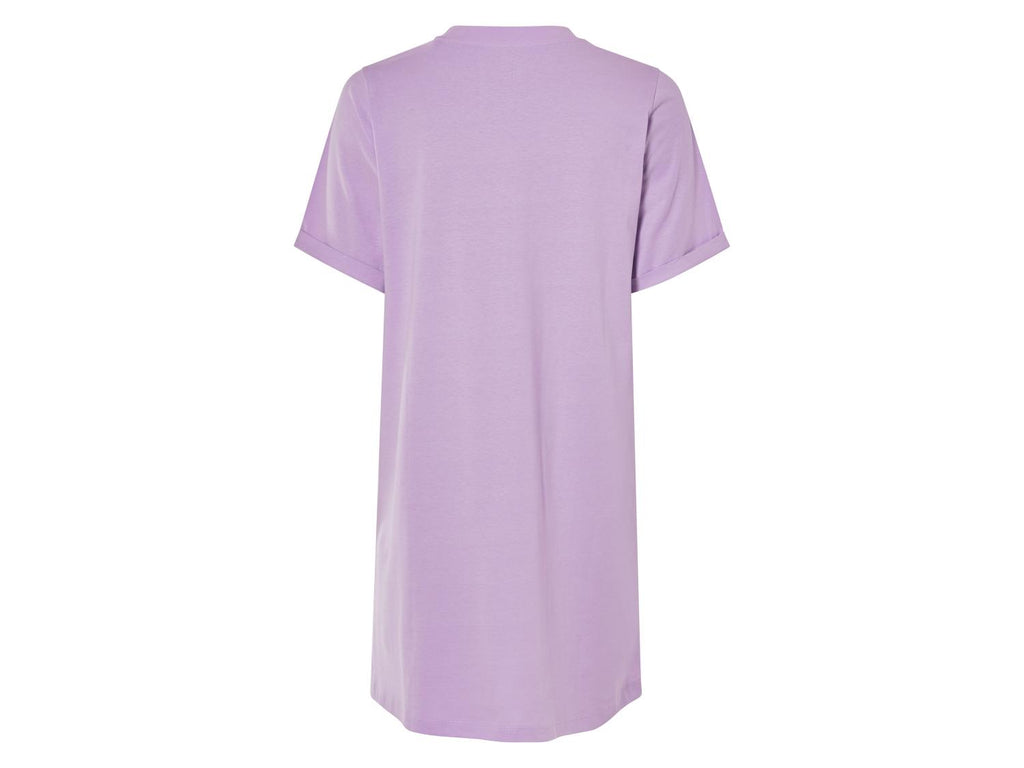Robe femme, à manches retroussées