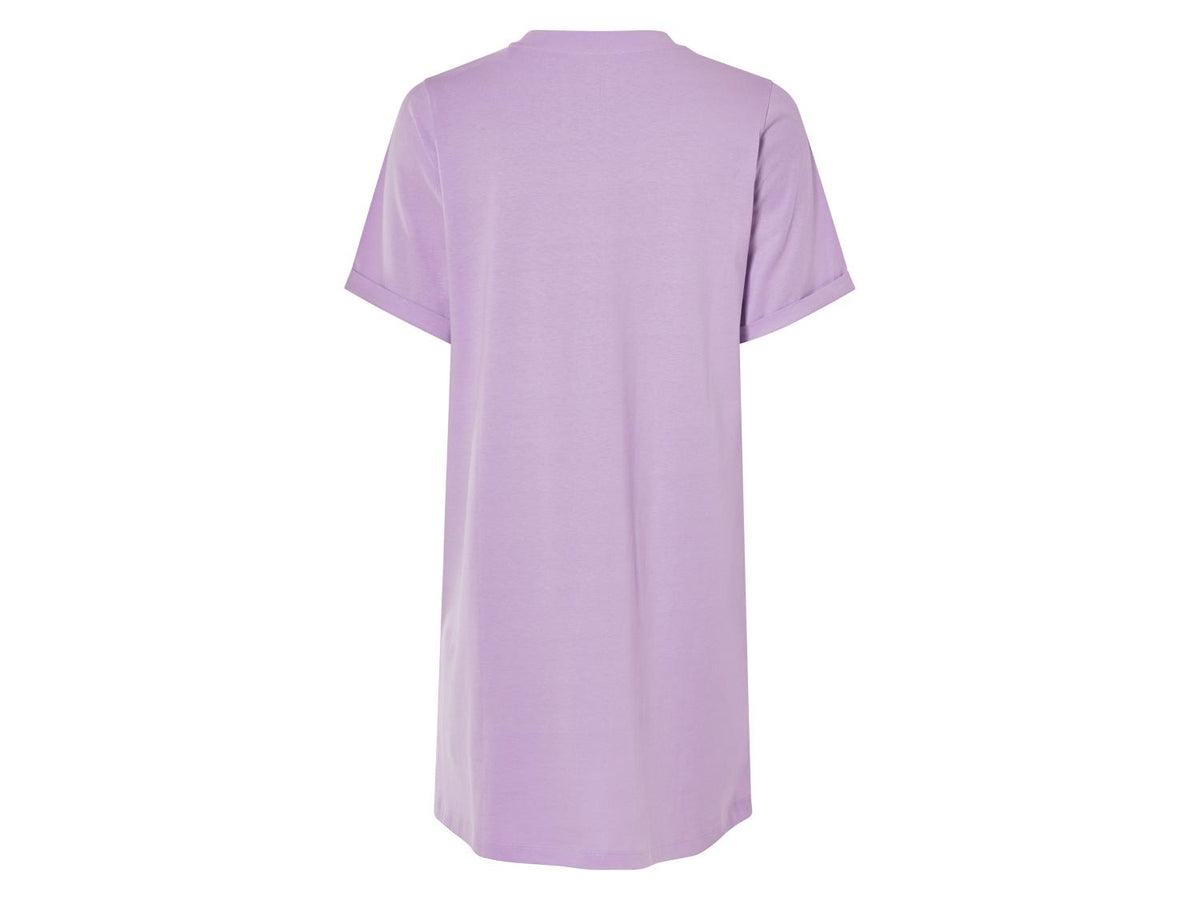 Robe femme, à manches retroussées