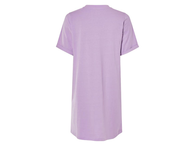 Robe femme, à manches retroussées