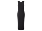 Robe mi-longue côtelée femme