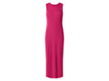 Robe mi-longue côtelée femme