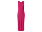 Robe mi-longue côtelée femme