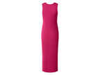 Robe mi-longue côtelée femme
