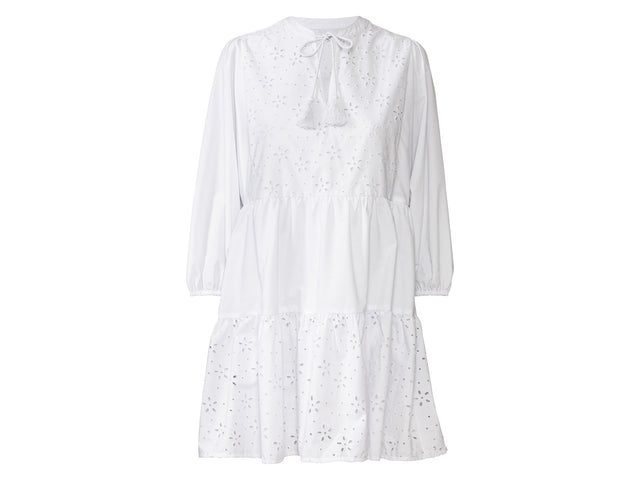 Robe mini à broderies femme