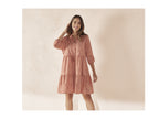 Robe mini à broderies femme