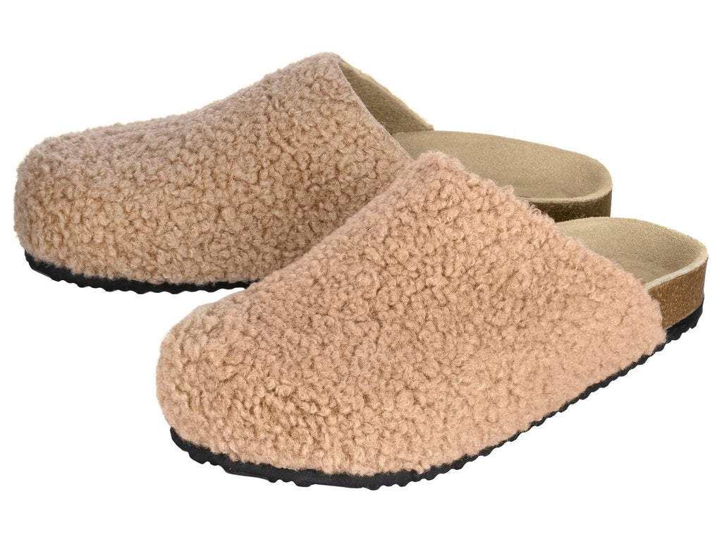 Sabots en peluche pour femme