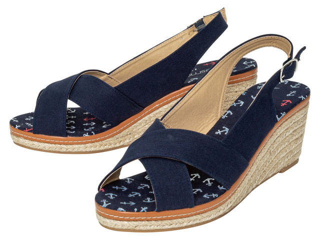 Sandales à talons compensés femme