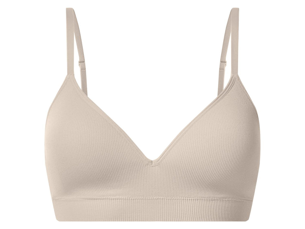 Soutien-gorge côtelé sans armatures femme