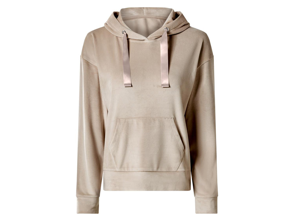 Sweat à capuche en velours femme