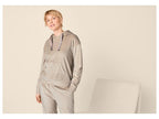 Sweat à capuche en velours femme