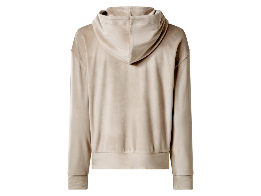 Sweat à capuche en velours femme