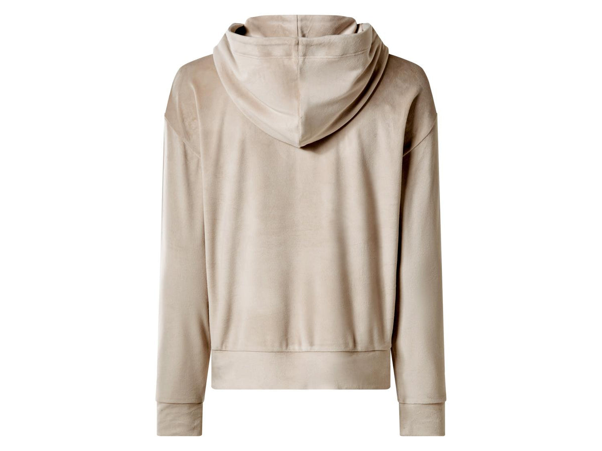 Sweat à capuche en velours femme