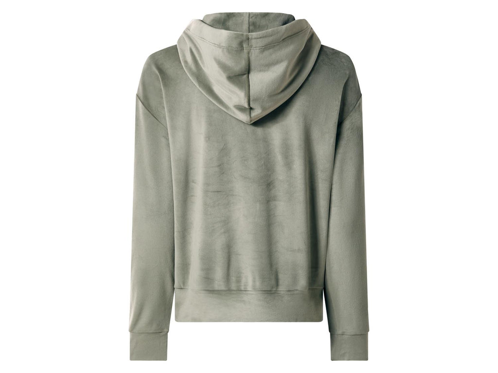 Sweat à capuche en velours femme