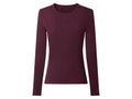 T-shirt côtelé à manches longues femme