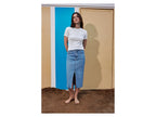 T-shirt côtelé femme