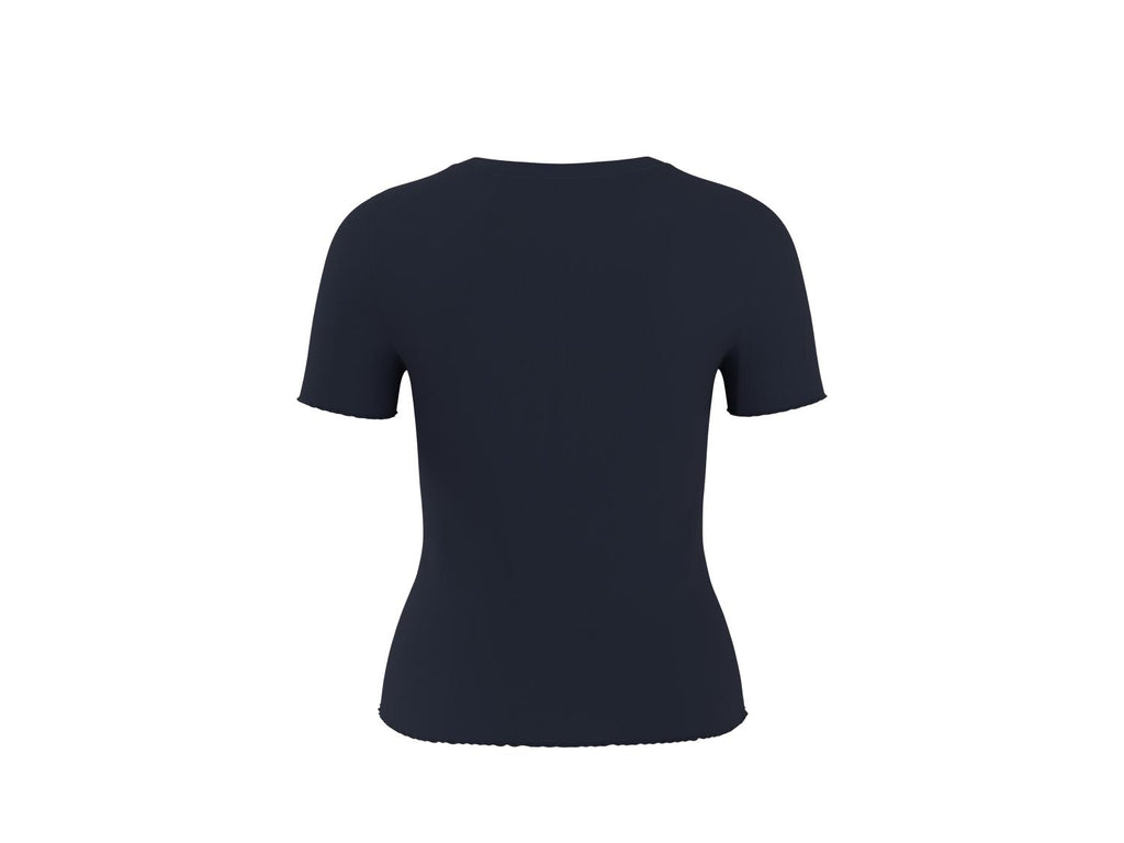 T-shirt côtelé femme