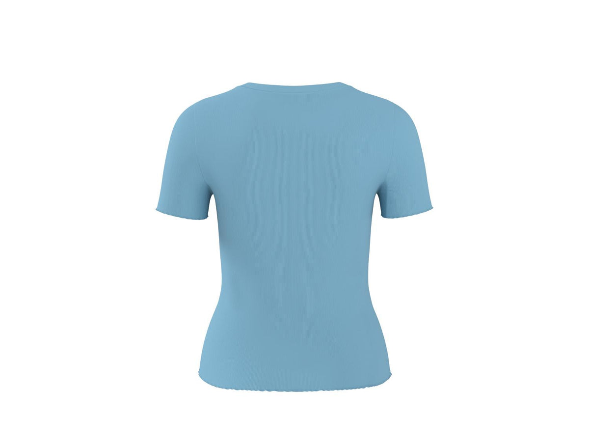 T-shirt côtelé femme
