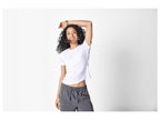 T-shirt côtelé femme