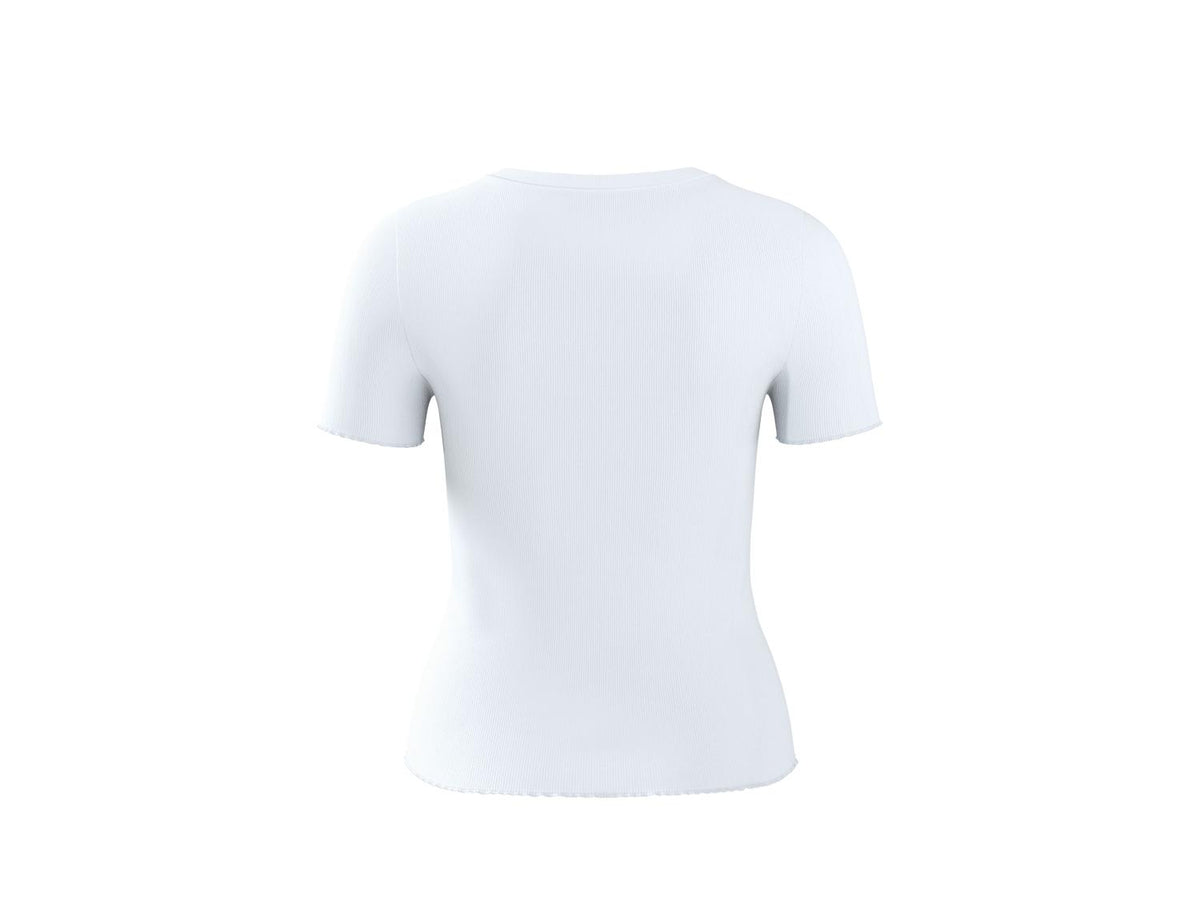 T-shirt côtelé femme