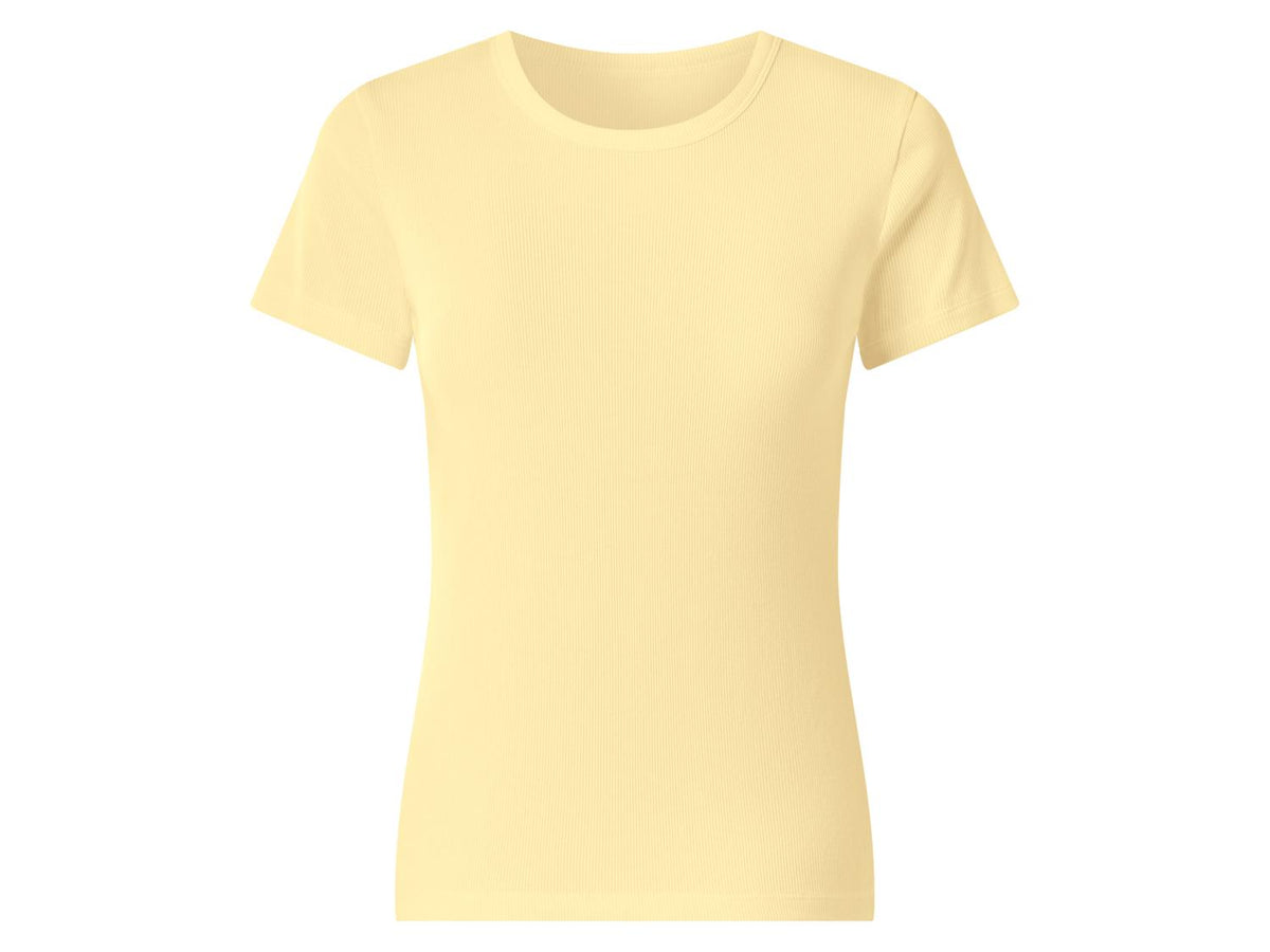 T-shirt côtelé femme