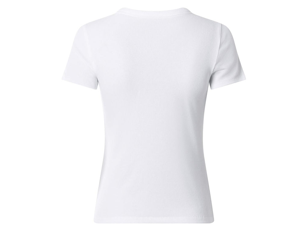 T-shirt côtelé pour femme