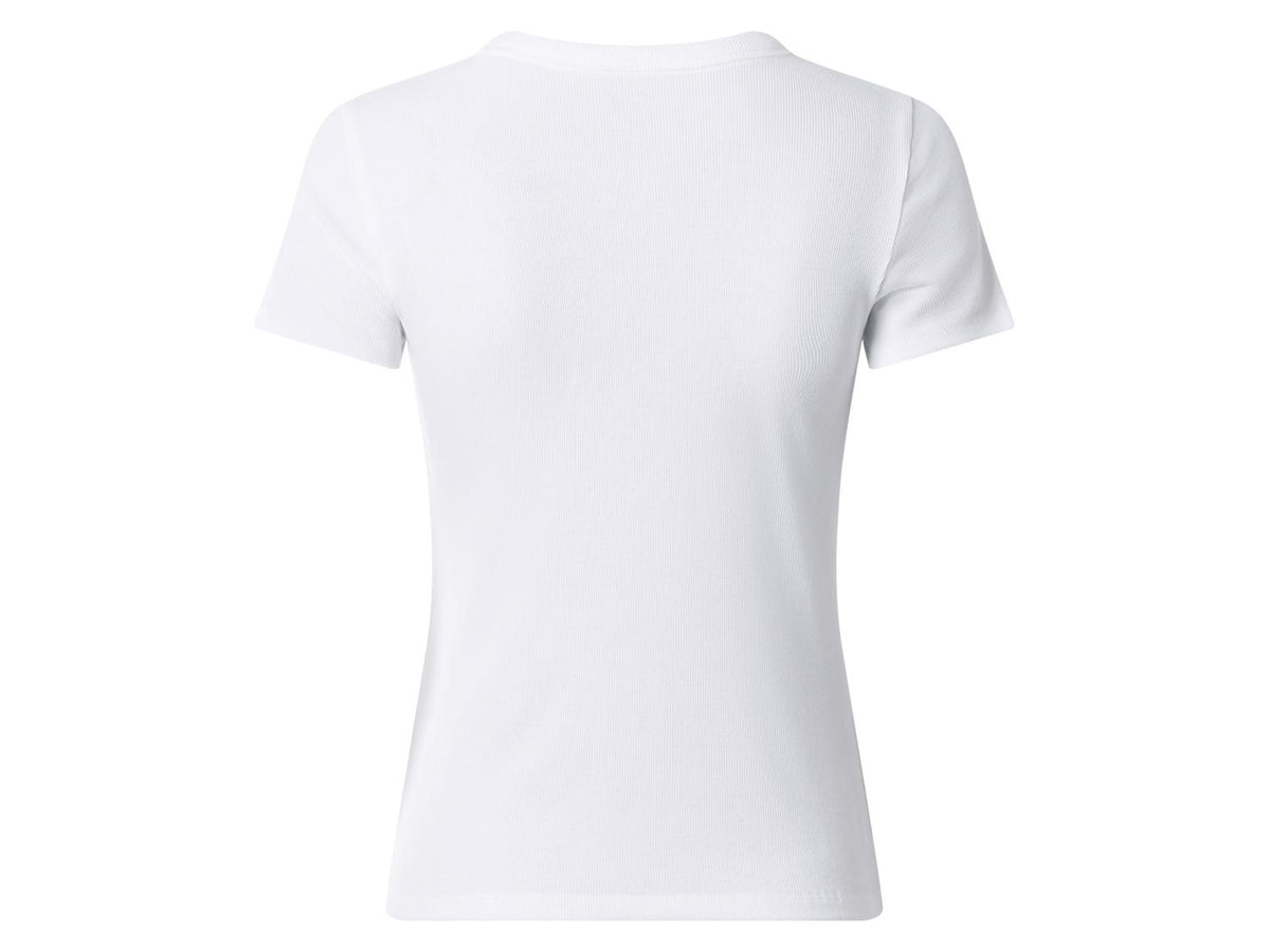 T-shirt côtelé pour femme