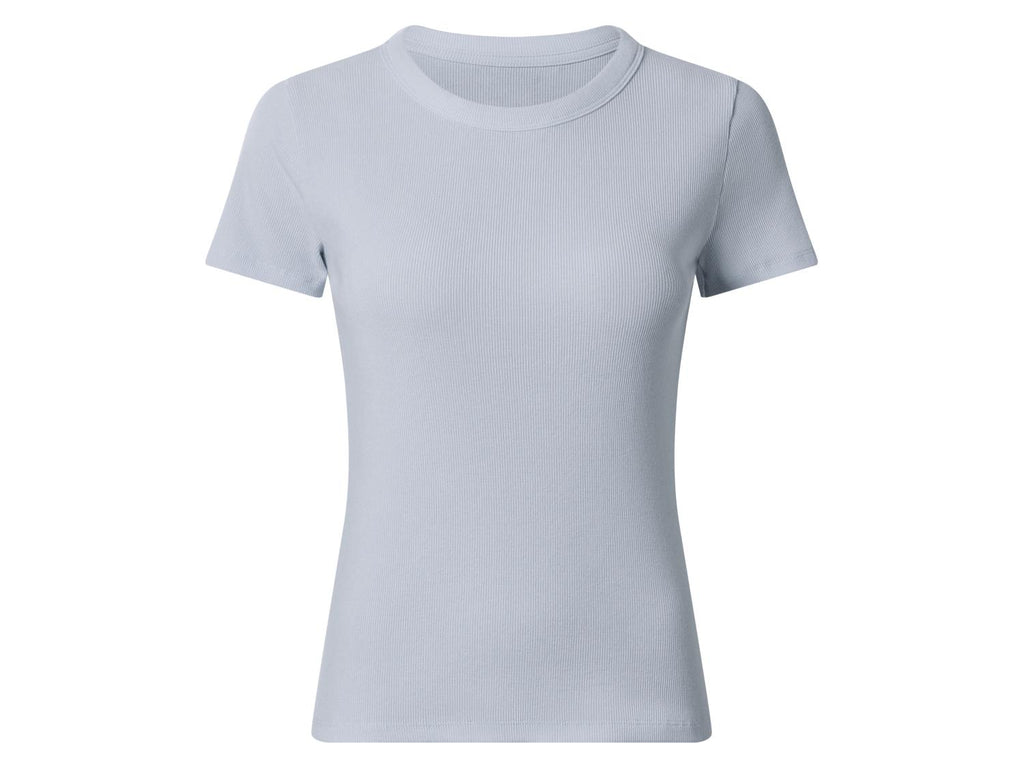 T-shirt côtelé pour femme
