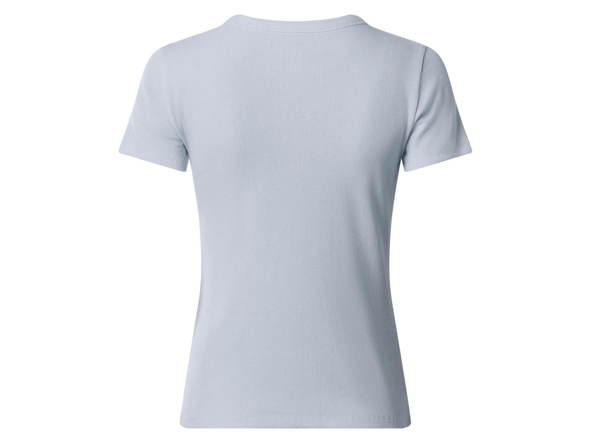 T-shirt côtelé pour femme