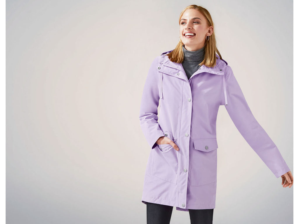 Trench avec capuche femme