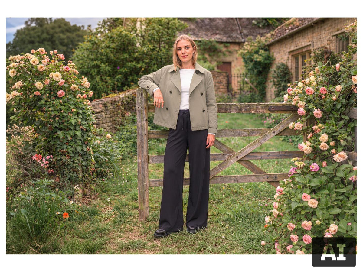 Trench court femme