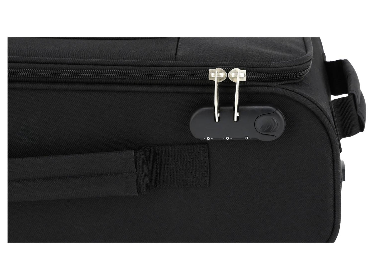 Valise cabine à roulettes, 38 L, noir